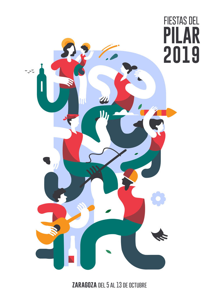 Fiesta patronales en honor de Nuestra Señora del Pilar 2019 Zaragoza